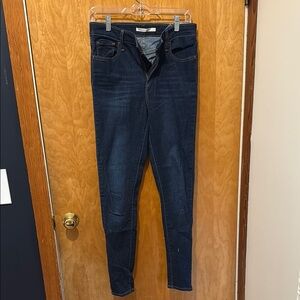 Levi’s High Rise Skinny 720 Dark Blue Skinny Jeans